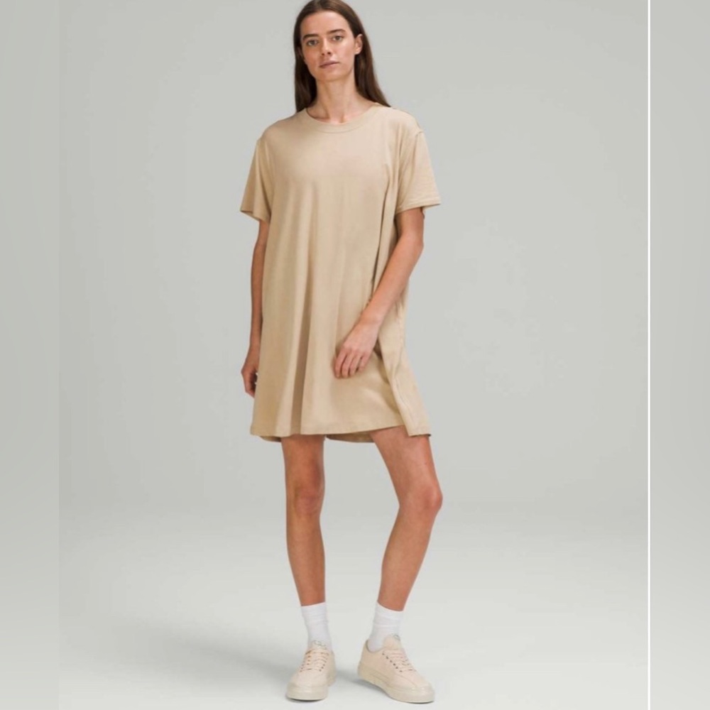 Lululemon All yours tee dress khaki